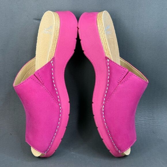DANSKO RAVYN FUCHSIA MILLED NUBUCK slip on sandals women size 8.5 (39) - Picture 8 of 12